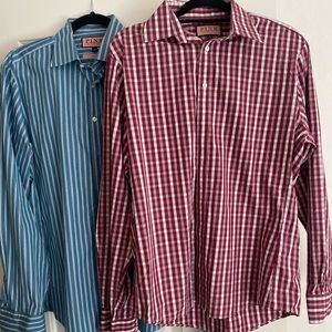 Thomas PINK neck size 16 slim fit dress shirts
